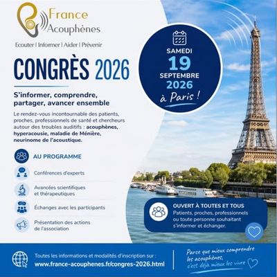 Congrès France Acouphènes 2026